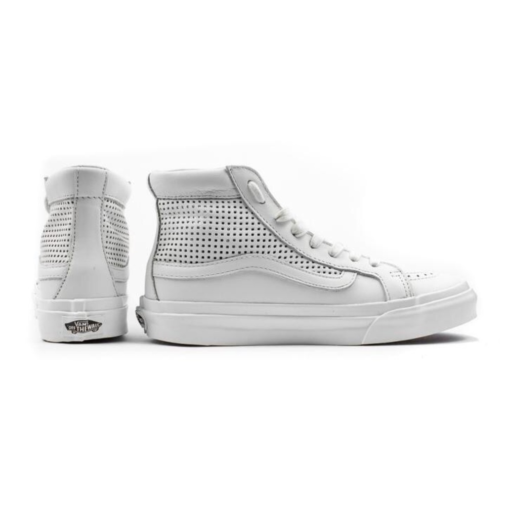 VANS Leather Sk8-hi perforated sneakers